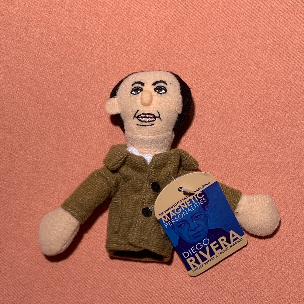 NWT Diego Rivera Finger Puppet Magnetic Personalities Unemployed Philosophers